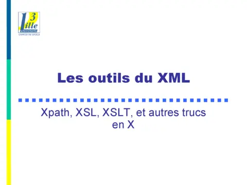 Les outils du XML