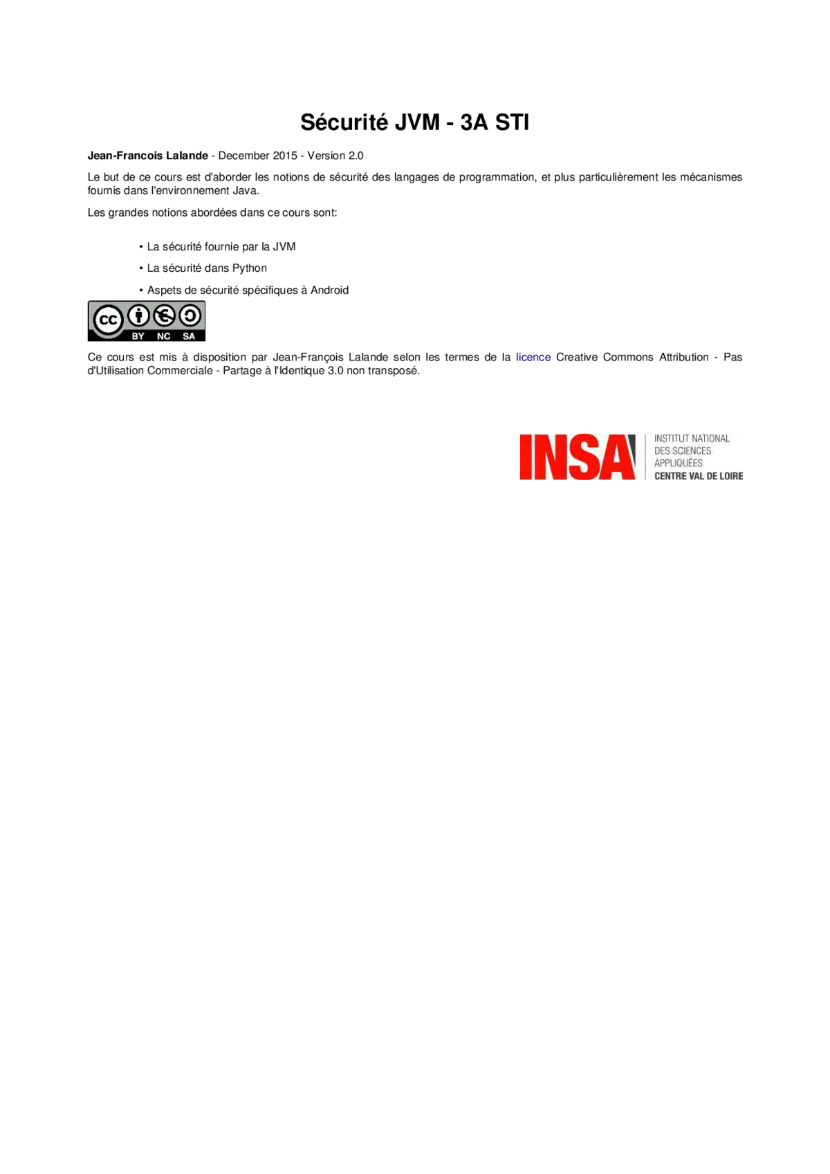 Sécurité JVM - Protéger vos applications Java