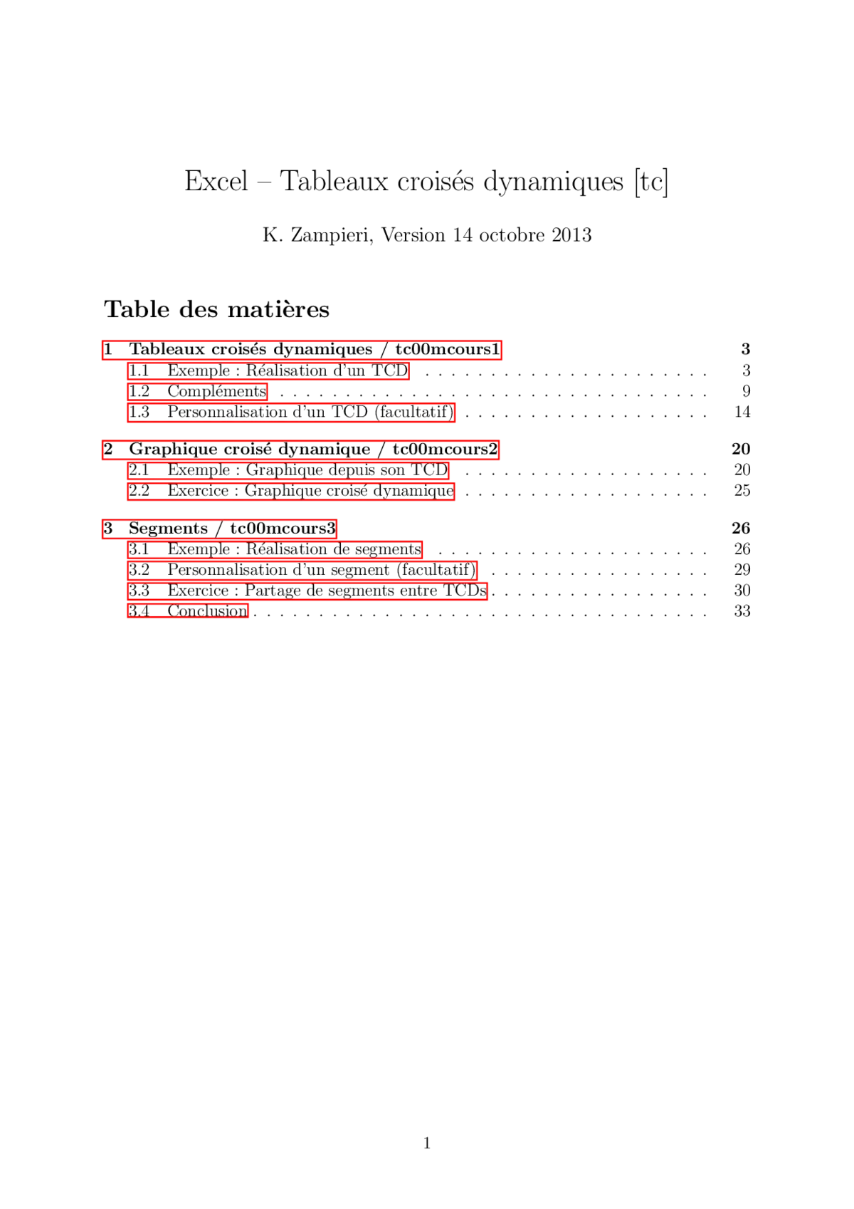 Excel - Maîtriser les tableaux croisés dynamiques