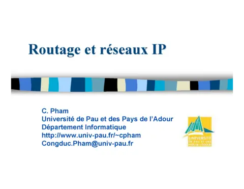 Routage et réseaux IP