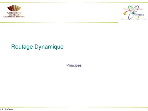 Routage Dynamique