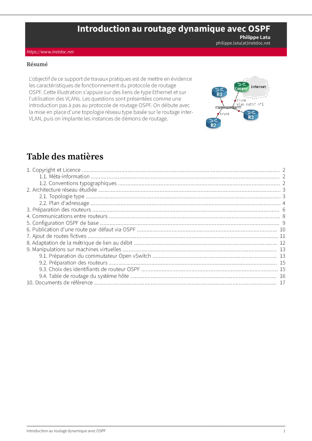 OSPF - Introduction au routage dynamique
