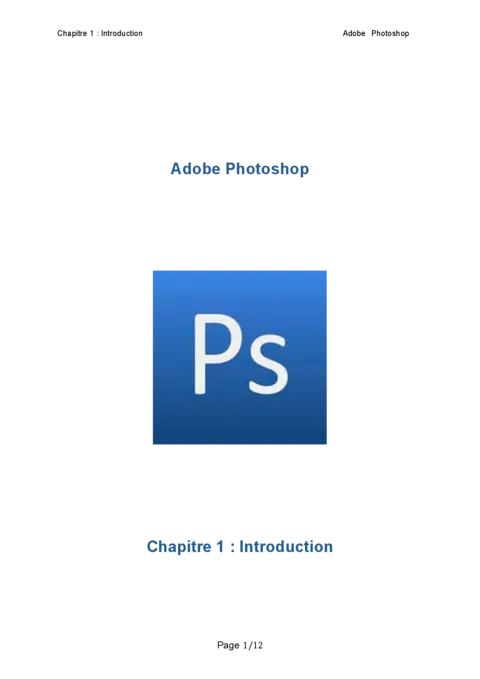 Introduction Adobe Photoshop