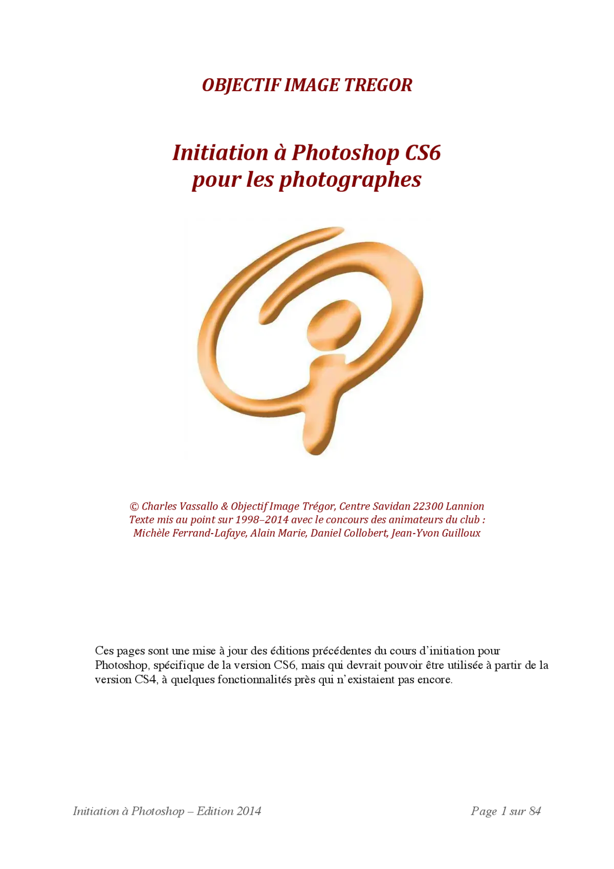 Photoshop CS6 - Initiation pour photographes