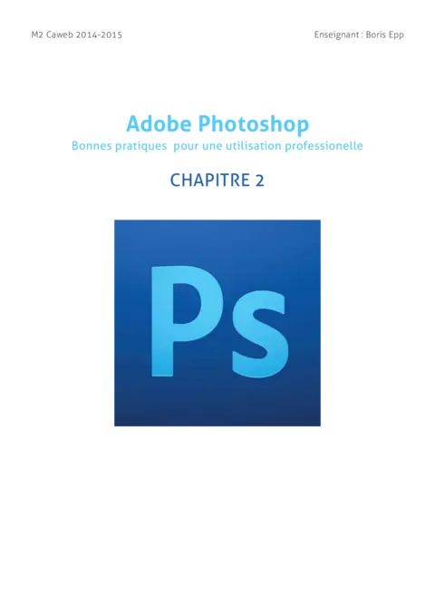 Adobe Photoshop - Gestion des calques