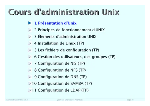 Administration unix