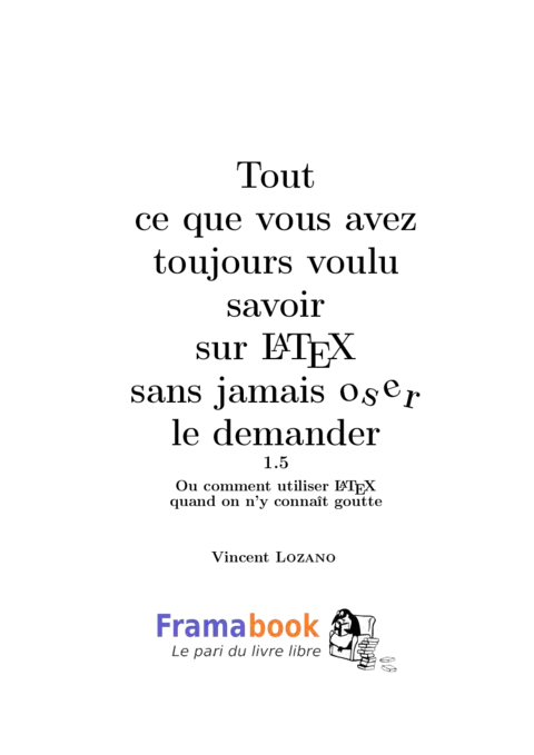 Tout savoir sur LATEX