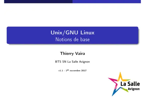 Présentation GNU/Linux