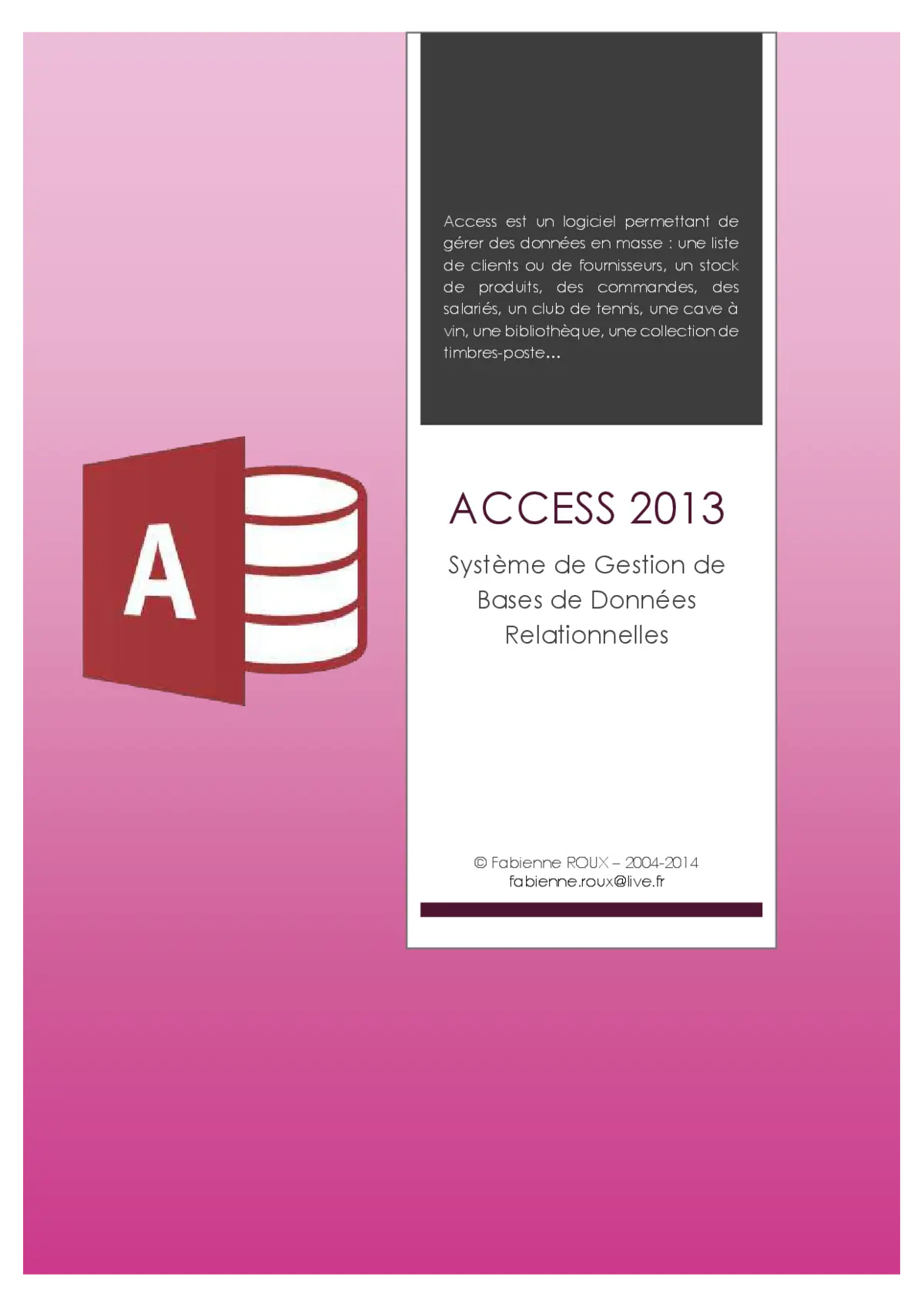 Microsoft Access 2013 - Maîtriser les bases de données