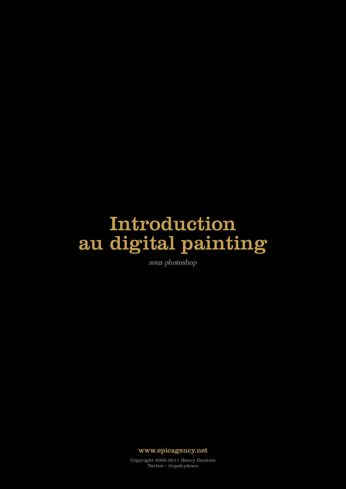 Digital Painting - Découverte de Photoshop