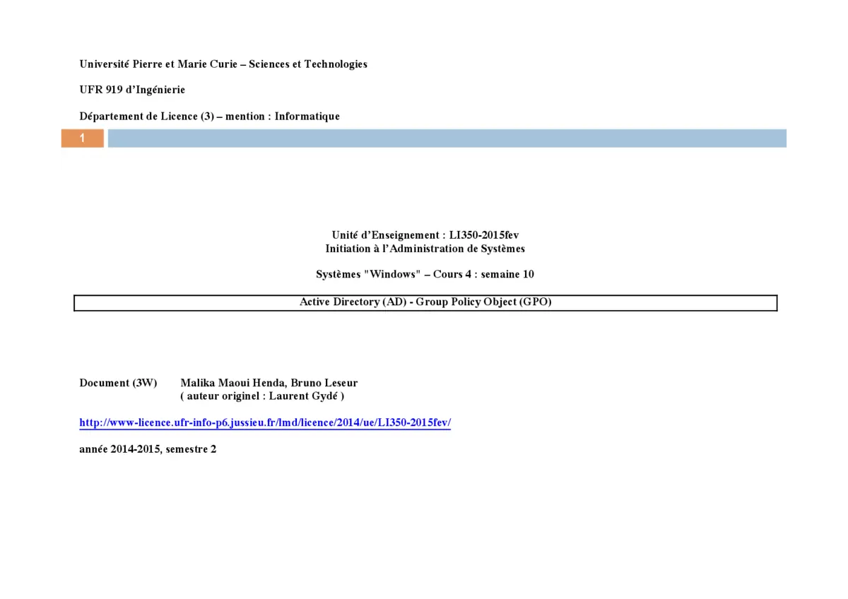 Active Directory - Maîtriser les GPO