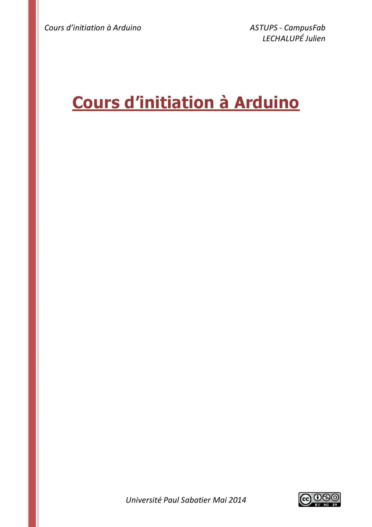 Arduino - Initiation à la programmation et électronique