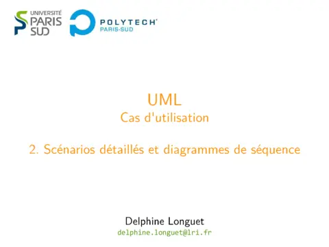 UML: Scénarios détaillés et diagrammes de séquence