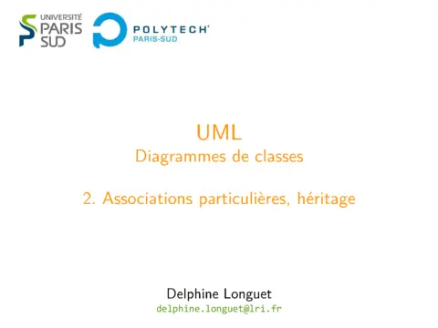 UML: Associations particulières, héritage