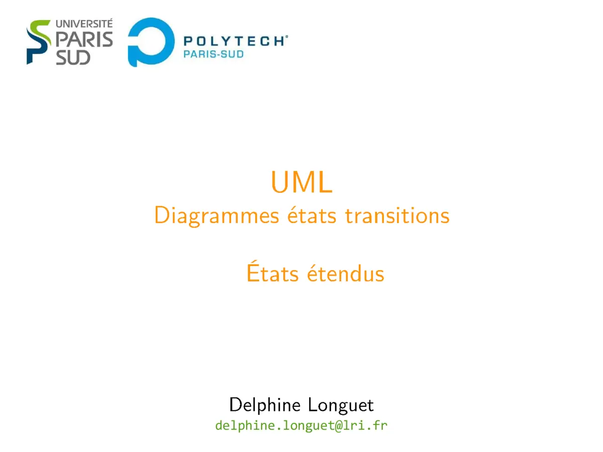 UML États Étendus - Maîtriser les diagrammes d'états avancés