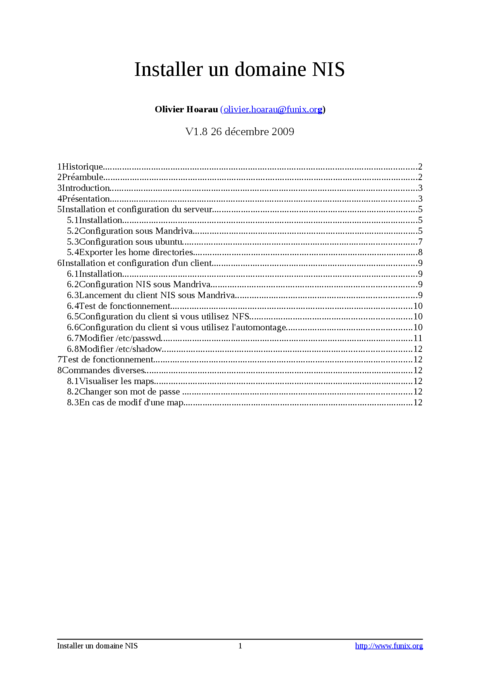 Installer un domaine NIS