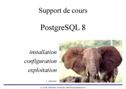 Cours PostgreSQL