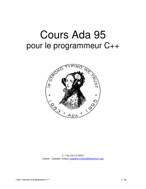 Cours Ada 95