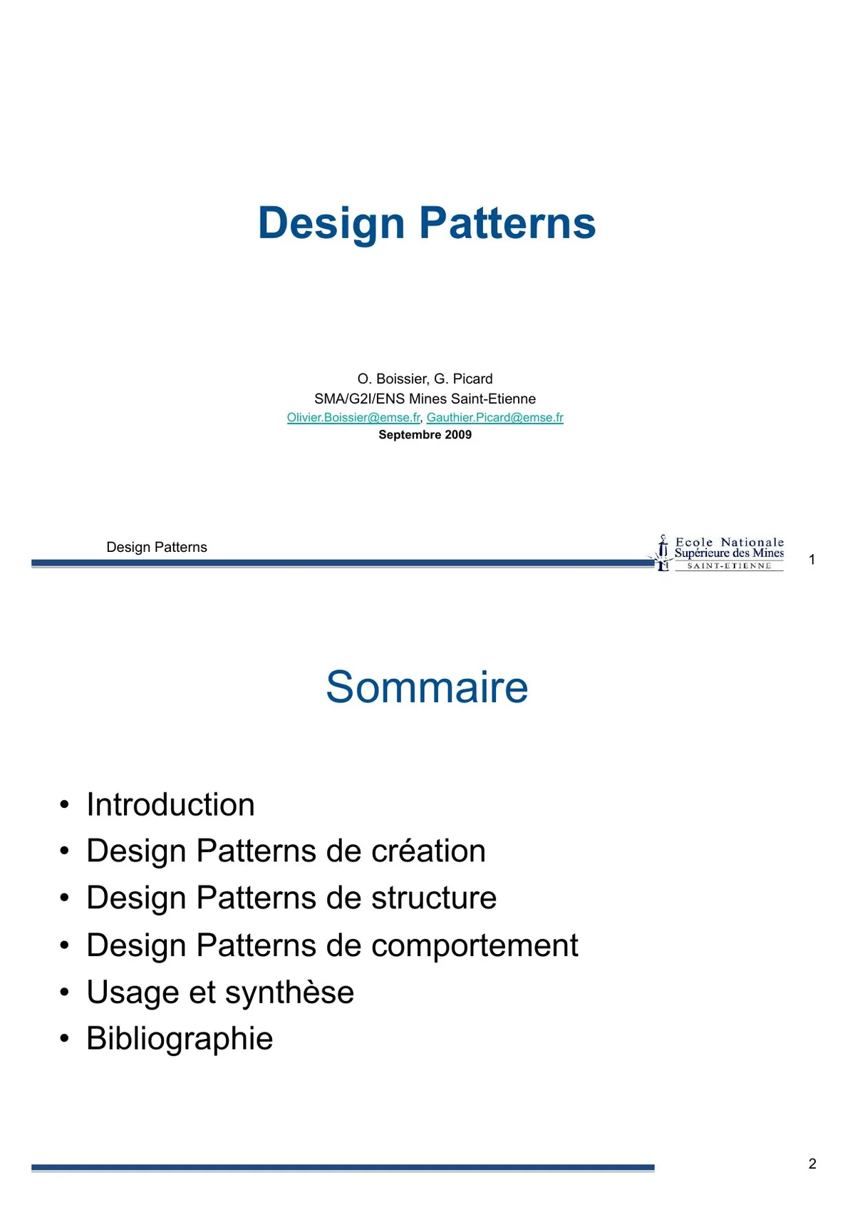 Design Patterns - Maîtriser les architectures logicielles