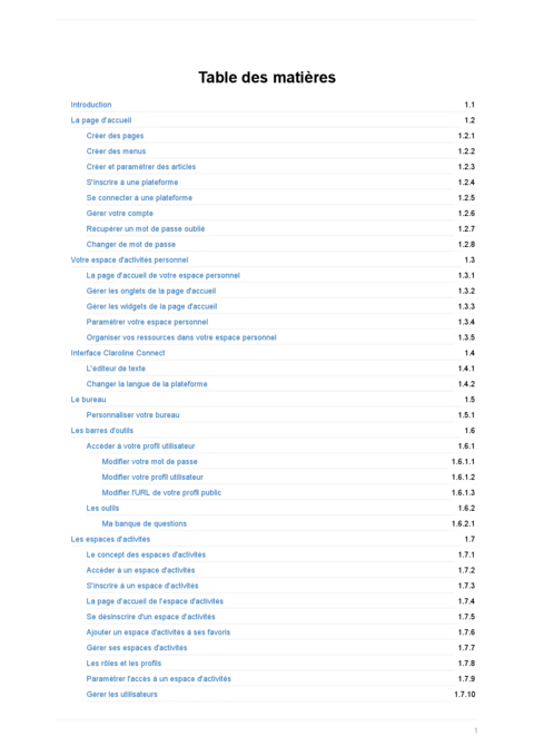 Claroline Connect Documentation