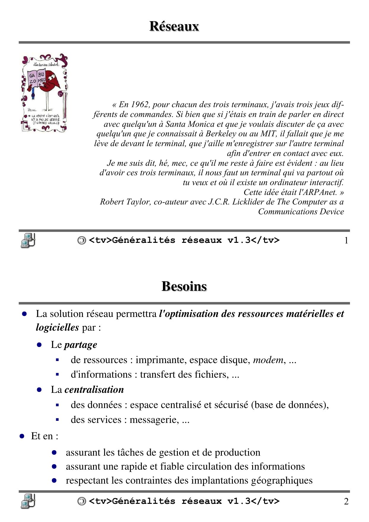 Aperçu du cours Réseaux - Comprendre les bases des réseaux informatiques